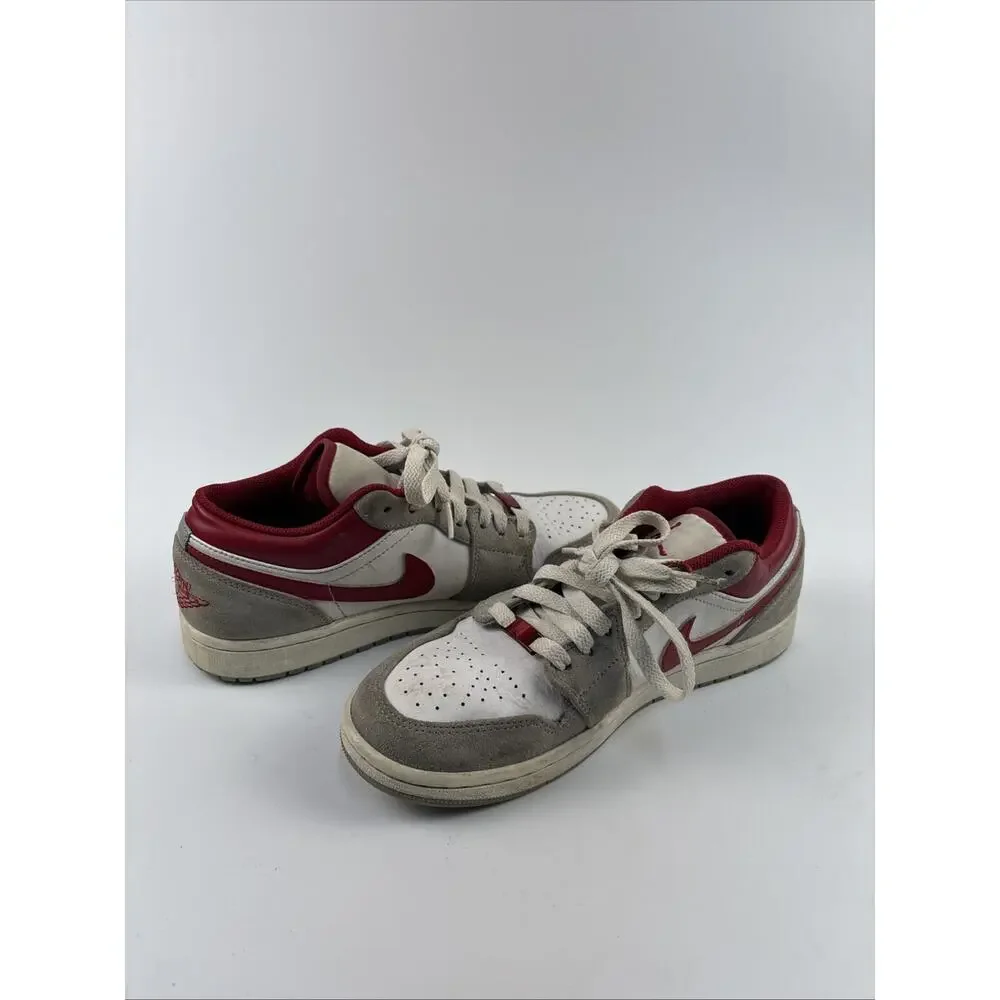 Air Jordan 1 Low SE Light Smoke Grey Gym Red Men's Sneaker Size 8 DC6991-016